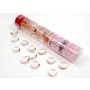 Pink Opal Glass Stones (40) in 4" Tube