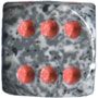 Speckled 12mm d6 with pips Dice Blocks (36 Dice) - Granite