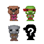 Bitty POP: TMNT- Splinter 4PK w/CHASE