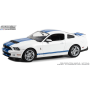 1:18 2011 Shelby GT500 - Performance White with Grabber Blue Stripes