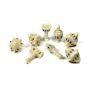 PolyHero Dice Cleric 8 Dice Set Celestial Ivory