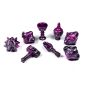 PolyHero Dice Cleric 8 Dice Set Vile Violet