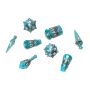 PolyHero Dice Warrior 8 Dice Set Stalwart Storm