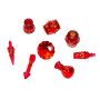 PolyHero Dice Rogue 8 Dice Set Rakish Ruby