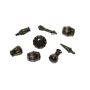 PolyHero Dice Rogue 8 Dice Set Nightshade