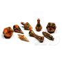 PolyHero Wizard 8 Dice Set Smoldering Ember