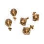 PolyHero Dice Cleric 5d4 HandGrenades Merciful Gold