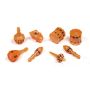 PolyHero Dice Bard Set Amber Ale