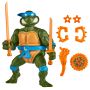 TMNT CLASSIC (1980's) 4" LEONARDO WITH STORAGE SHELL 10cm