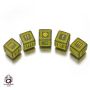 Green & Yellow D6 Ork Dice (5)