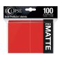 Eclipse Matte Standard Sleeves Apple Red 100ct