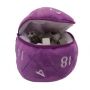 D20 Plush Dice Bag Purple
