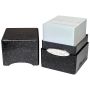 Satin Cube Glitter Black