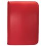 Vivid 4-pocket zippered Pro-Binder Red