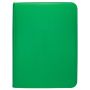 Vivid 9-pocket zippered Pro-Binder green