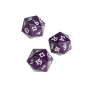 Vivid Heavy Metal D20 Dice - Midnight Plum