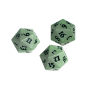 Vivid Heavy Metal D20 Dice - Cool Matcha