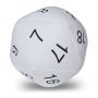 Jumbo D20 Dice Plush in White with Black Numbering