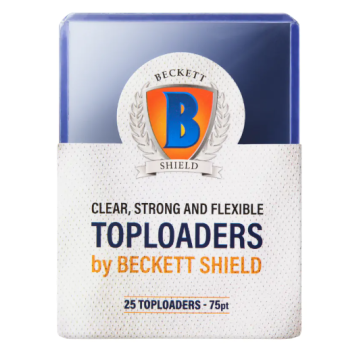 Beckett Shield card sleeves Toploader 75pt