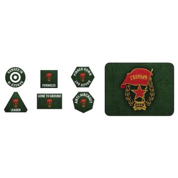Soviet Guards Tokens (x20) and Objectives (x2)-  Accessorie