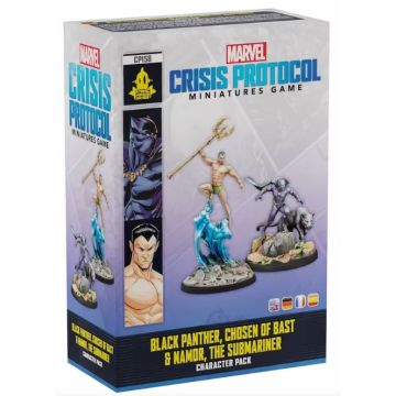 Marvel Crisis Protocol Black Panther, Chosen of Bast & Namor, The Sub Mariner miniatures