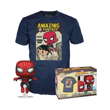 POP&Tee: Spider-Man- Comic Cover (Metallic)  (EXCLUSIVE Funko Pop) LARGE