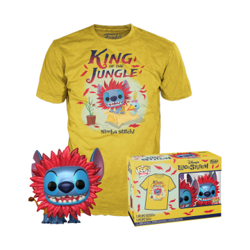 POP&Tee: Stitch Costume- Simba  (EXCLUSIVE Funko Pop) MEDIUM