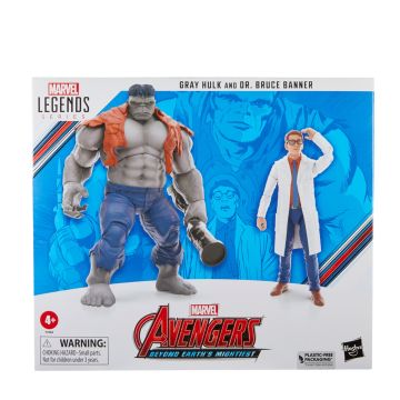 Marvel Legends - Gray Hulk and Dr. Bruce Banner, 6 Inch Action 2-Pack