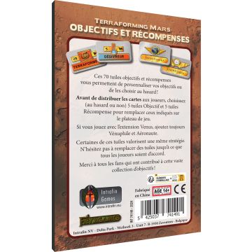 Terraforming Mars Objectifs et Récompenses VF