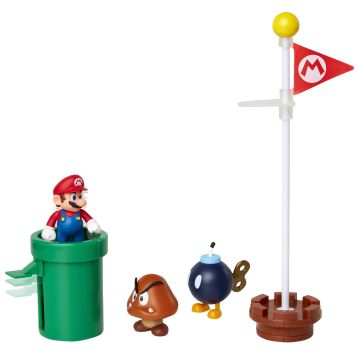 Super Mario Acorn Plains Diorama Set