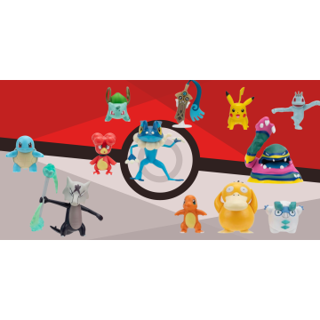 Pokemon battle figure Set 3 -Pack assortment wave 19 ( 12 Figurines)