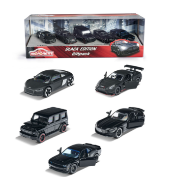 Majorette Iconic cars Black Edition 5 Pieces Giftpack