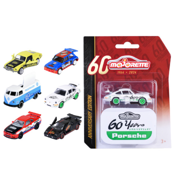Majorette 60th Anniversary  Deluxe Cars Asst, (6 pieces )