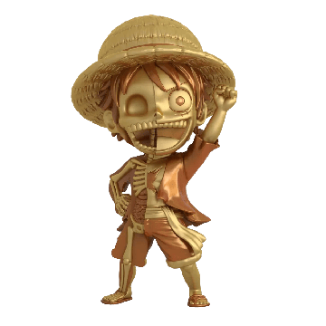 XXRAY PLUS: One Piece Luffy (Treasure Gold Edition) (22cm) (XXPOPLTG14)