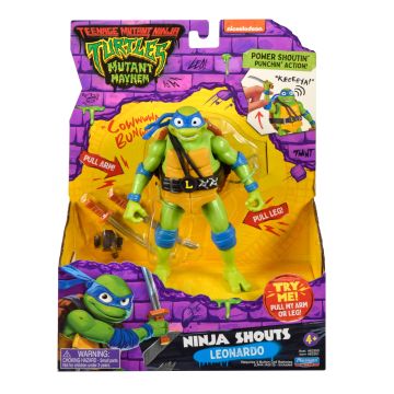 TMNT Movie Mutant Mayham NINJA SHOUTS Leonardo 14cm