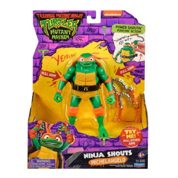 TMNT Movie Mutant Mayham NINJA SHOUTS Michelangelo 14cm