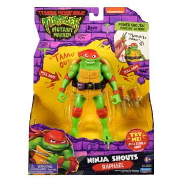 TMNT Movie Mutant Mayham NINJA SHOUTS Raphael 14cm