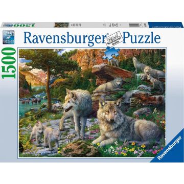 Wolves in spring 1500 pieces Puzzle