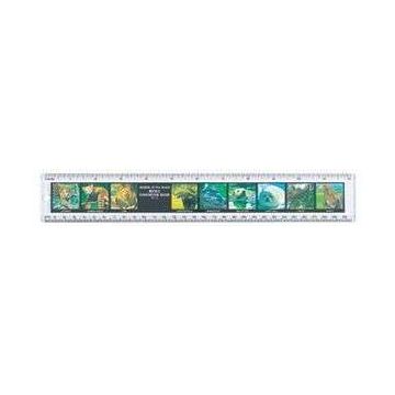12" Safari Ruler Wildlife