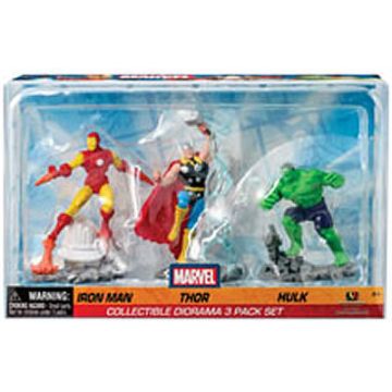 Marvel - Iron Man, Thor and Hulk -Set 3 figures 7cm