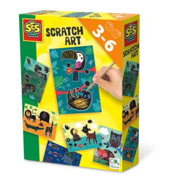 Scratch art (dieren) - Cartes à gratter - animaux