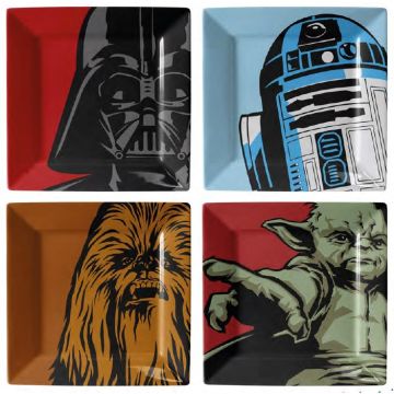 Star Wars - Plate Set - Iconic Character Graphics set of 4