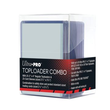 Toploader combo deckbox, 25 sleeves, 25 toploaders