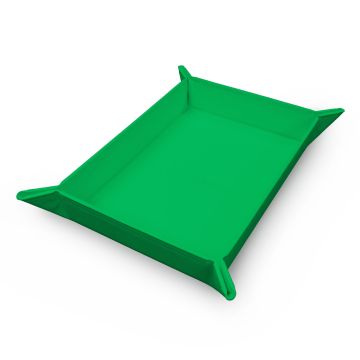Vivid Magnetic Foldable Dice Tray Green